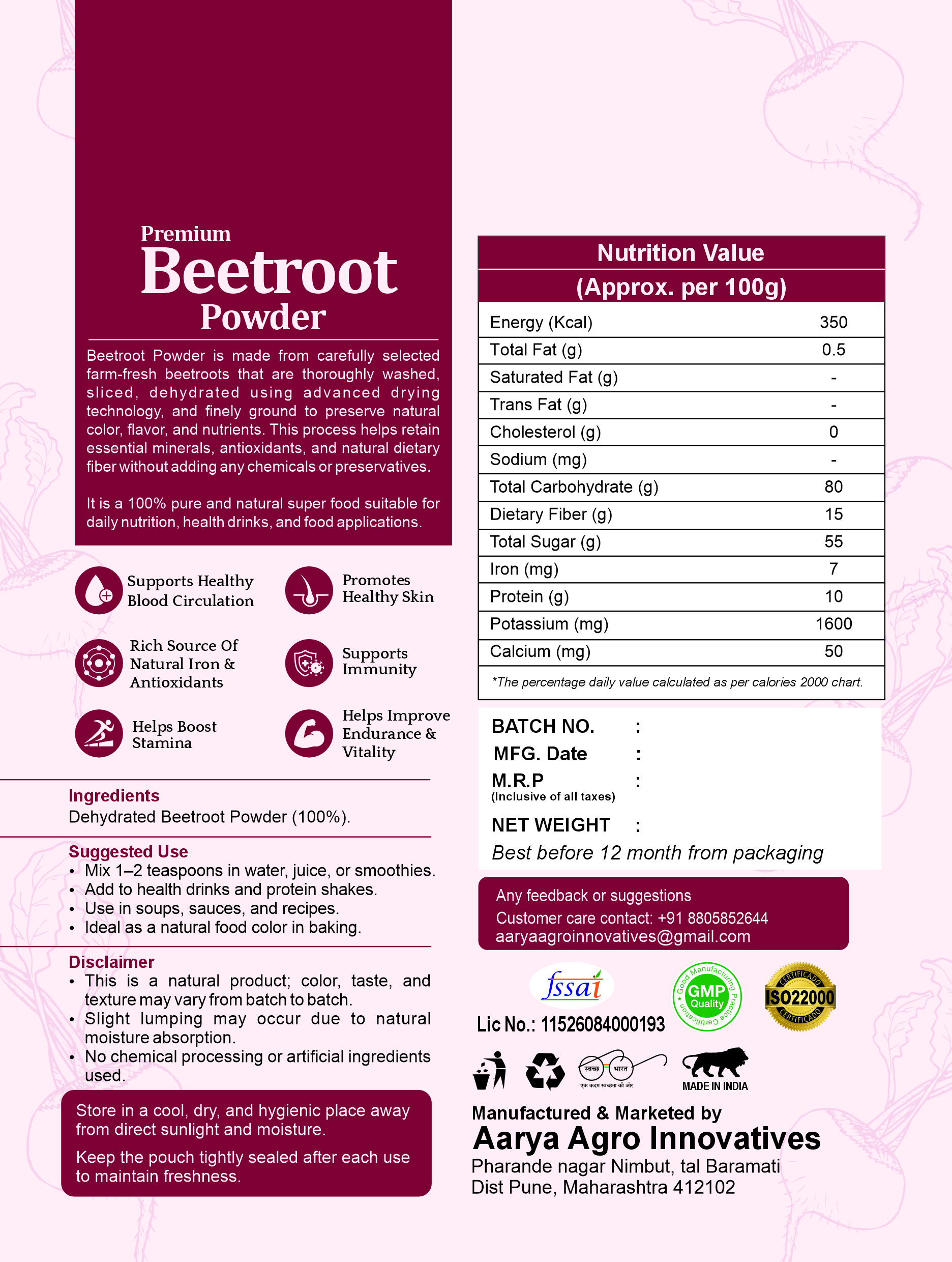 Beetroot Powder